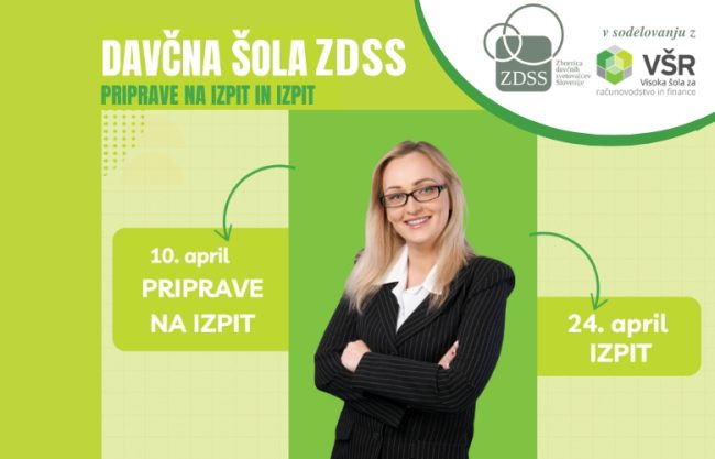 Izpit za davčnega svetovalca ZDSS