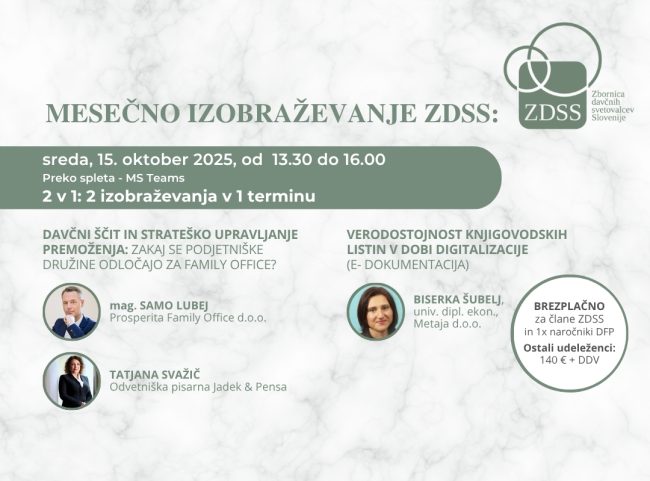 Mesecno izobrazevanje oktober 2025